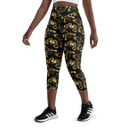 Gold Butterfly Yoga Capris