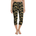 Gold Butterfly Yoga Capris