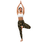 Gold Butterfly Yoga Leggings