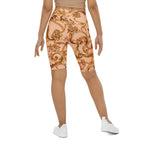 Gold Effect Chain Biker Shorts