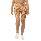 Gold Effect Chain Biker Shorts