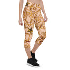 Gold Effect Chain Capris