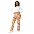 Gold Effect Chain Flare Leggings