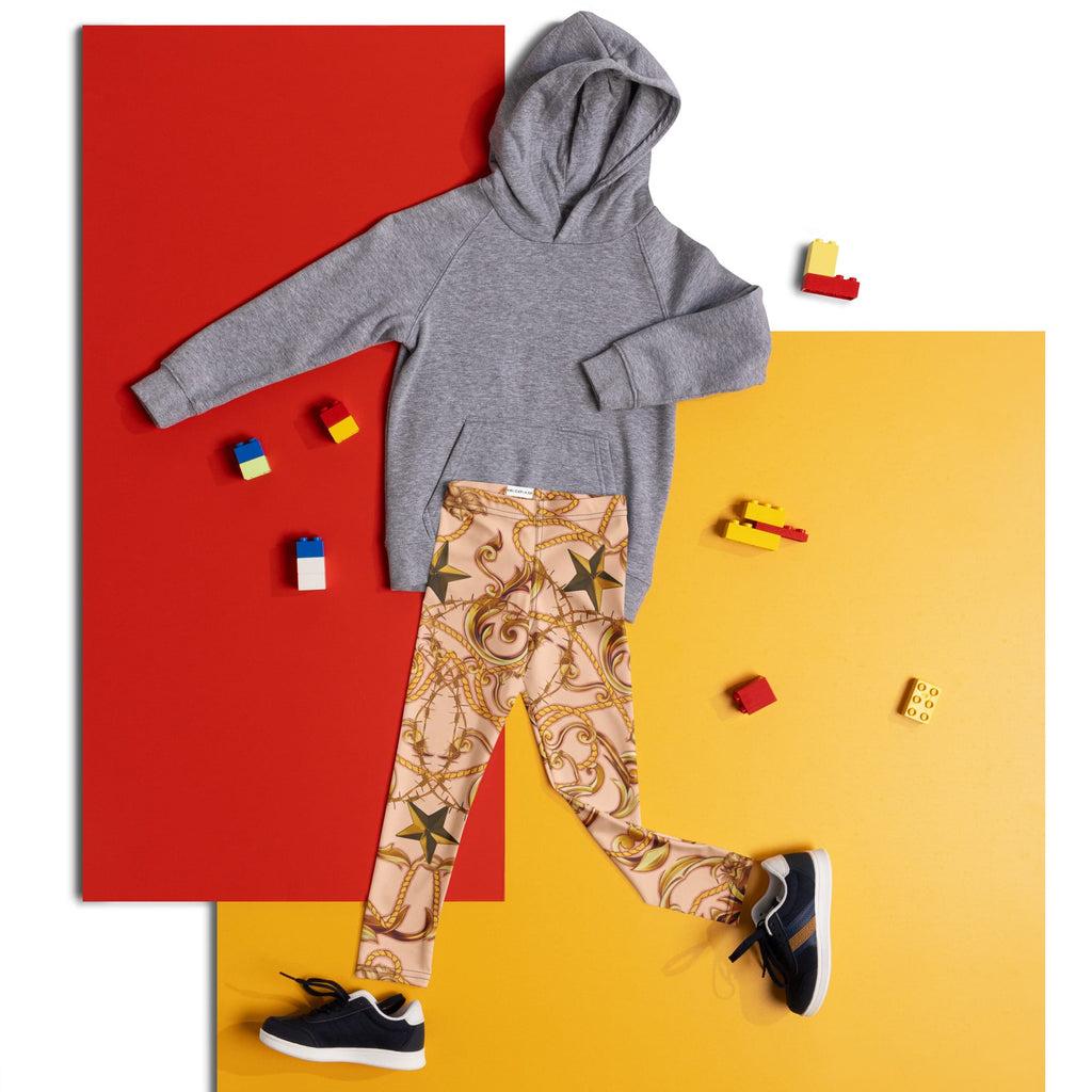 Gold Effect Chain Kid's Leggings