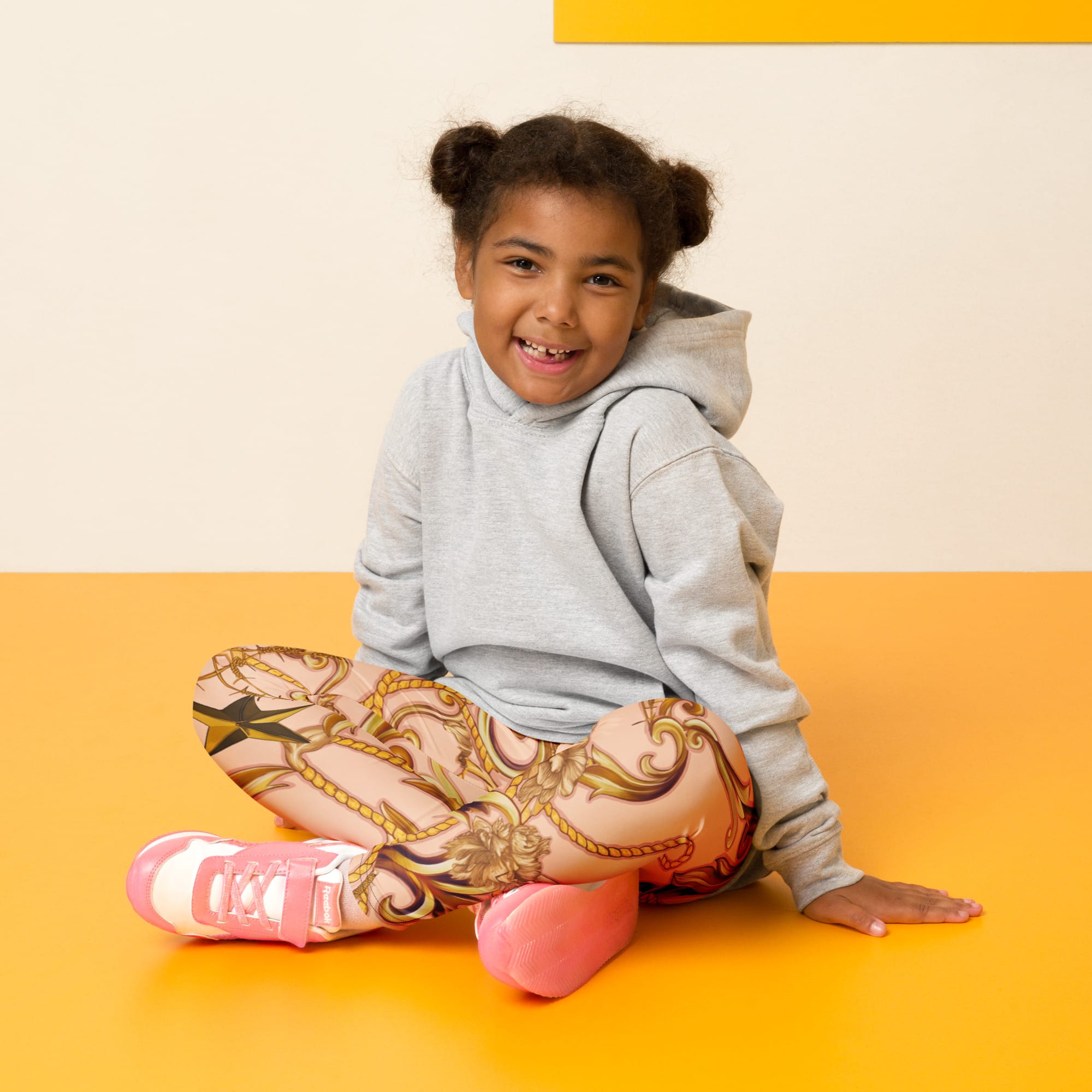 Gold Effect Chain Kid's Leggings