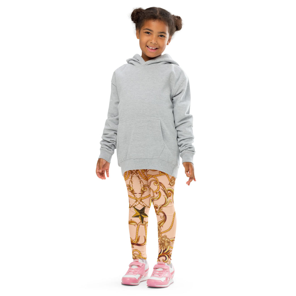 Gold Effect Chain Kid's Leggings