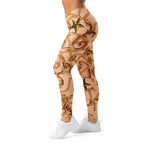 Gold Effect Chain Leggings