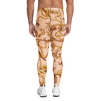 Gold Effect Chain Men's Leggings