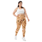 Gold Effect Chain Plus Size Leggings