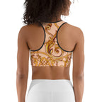 Gold Effect Chain Sports Bra