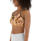 Gold Effect Chain Sports Bra