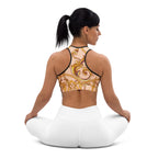 Gold Effect Chain Sports Bra