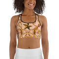 Gold Effect Chain Sports Bra