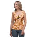 Gold Effect Chain Tank Top