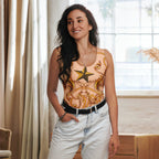 Gold Effect Chain Tank Top