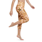 Gold Effect Chain Yoga Capris
