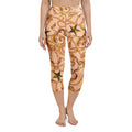 Gold Effect Chain Yoga Capris