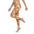 Gold Effect Chain Yoga Leggings