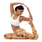 Gold Effect Chain Yoga Leggings