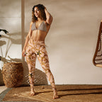 Gold Effect Chain Yoga Leggings
