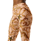 Gold Effect Chain Yoga Leggings