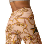 Gold Effect Chain Yoga Leggings
