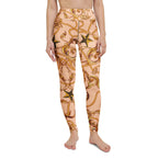 Gold Effect Chain Yoga Leggings