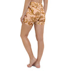 Gold Effect Chain Yoga Shorts