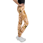 Gold Effect Chain Youth Leggings