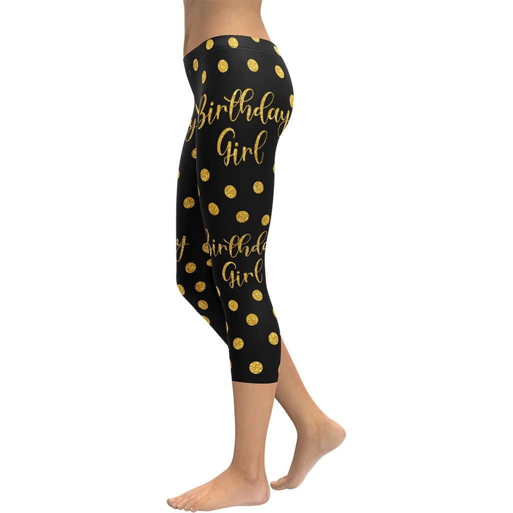 Golden Birthday Girl Capris