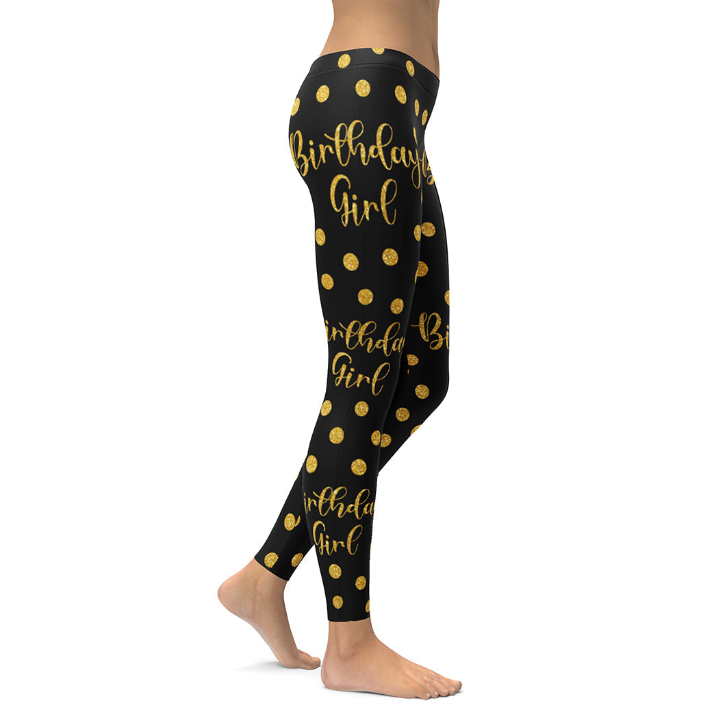 Golden Birthday Girl Leggings