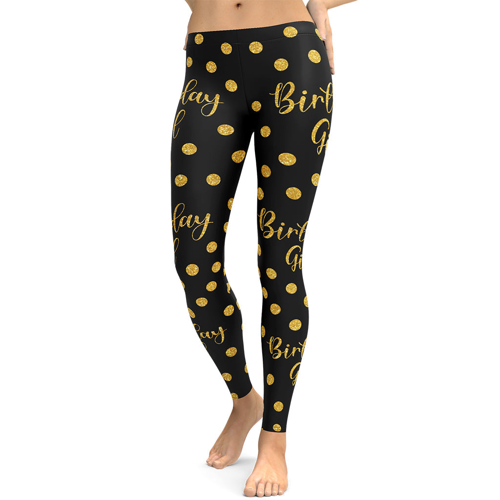 Golden Birthday Girl Leggings