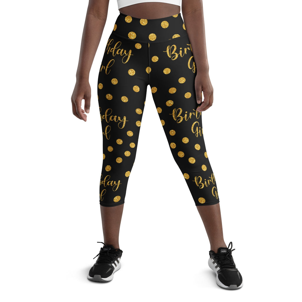 Golden Birthday Girl Yoga Capris