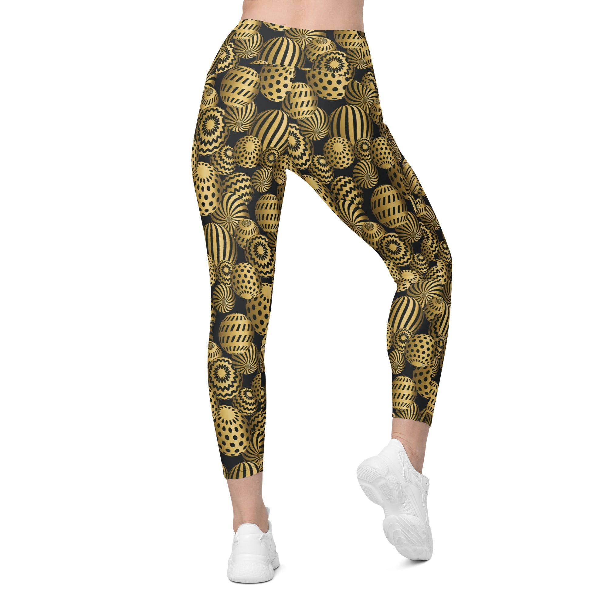 Golden Easter Eggs Leggings With Pockets