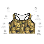 Golden Easter Eggs Sports Bra