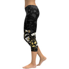 Golden Floral Capris