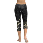 Golden Floral Capris
