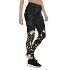 Golden Floral Leggings