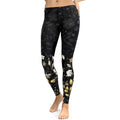 Golden Floral Leggings