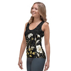 Golden Floral Tank Top