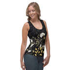 Golden Floral Tank Top