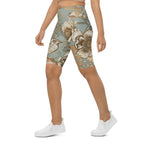 Golden Garden Biker Shorts