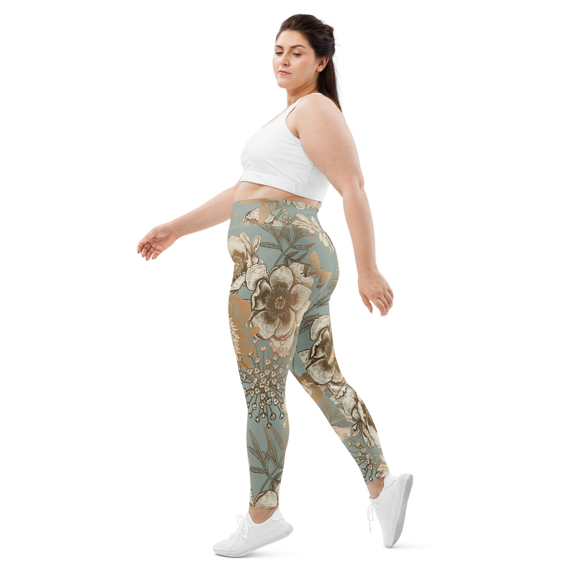 Golden Garden Plus Size Leggings