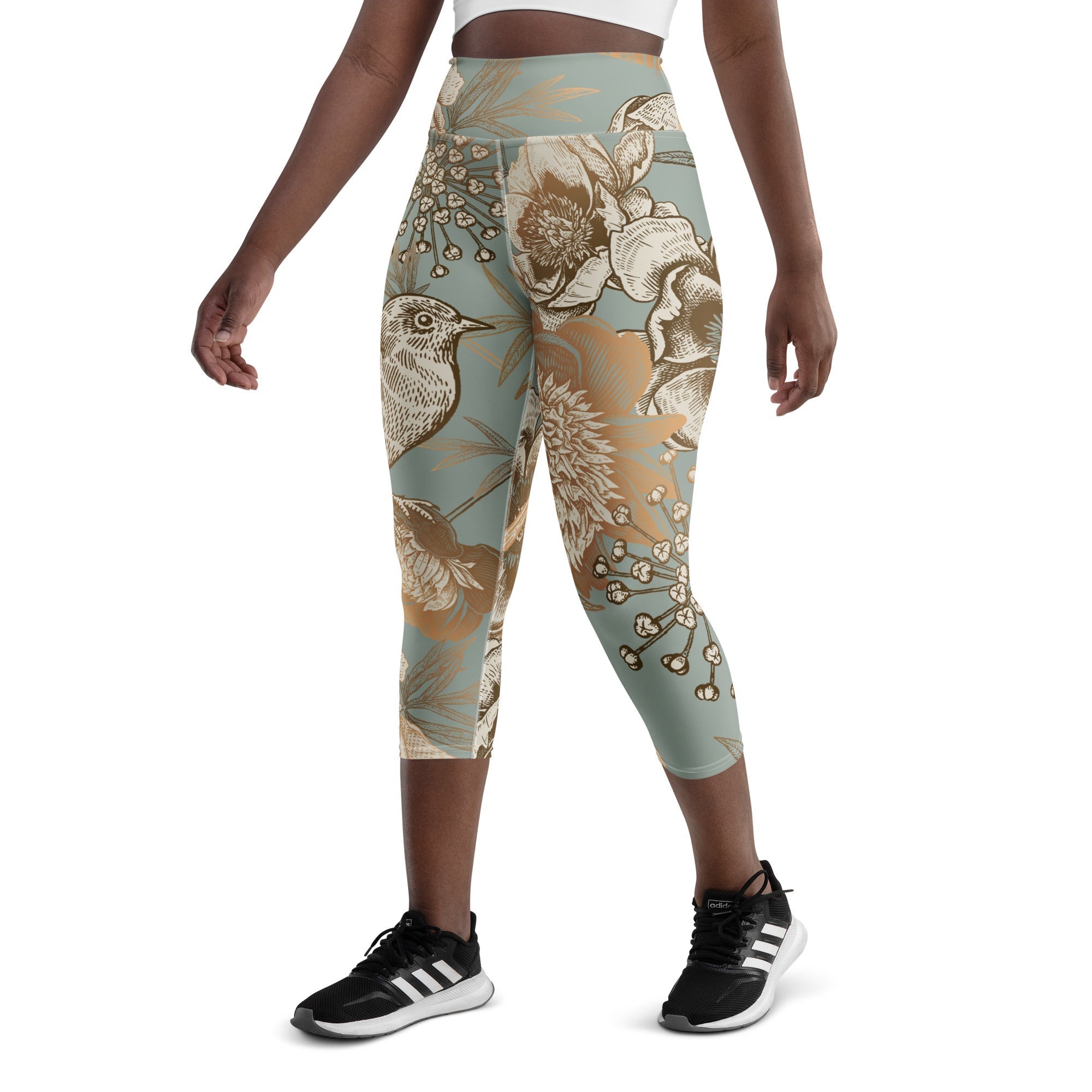 Golden Garden Yoga Capris