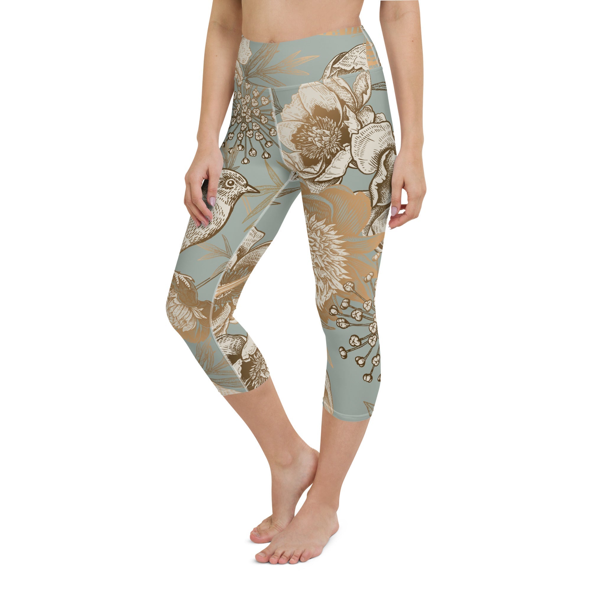 Golden Garden Yoga Capris