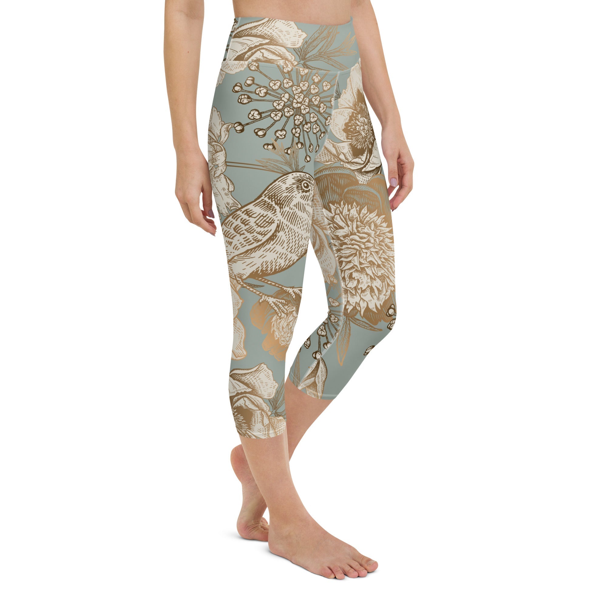 Golden Garden Yoga Capris