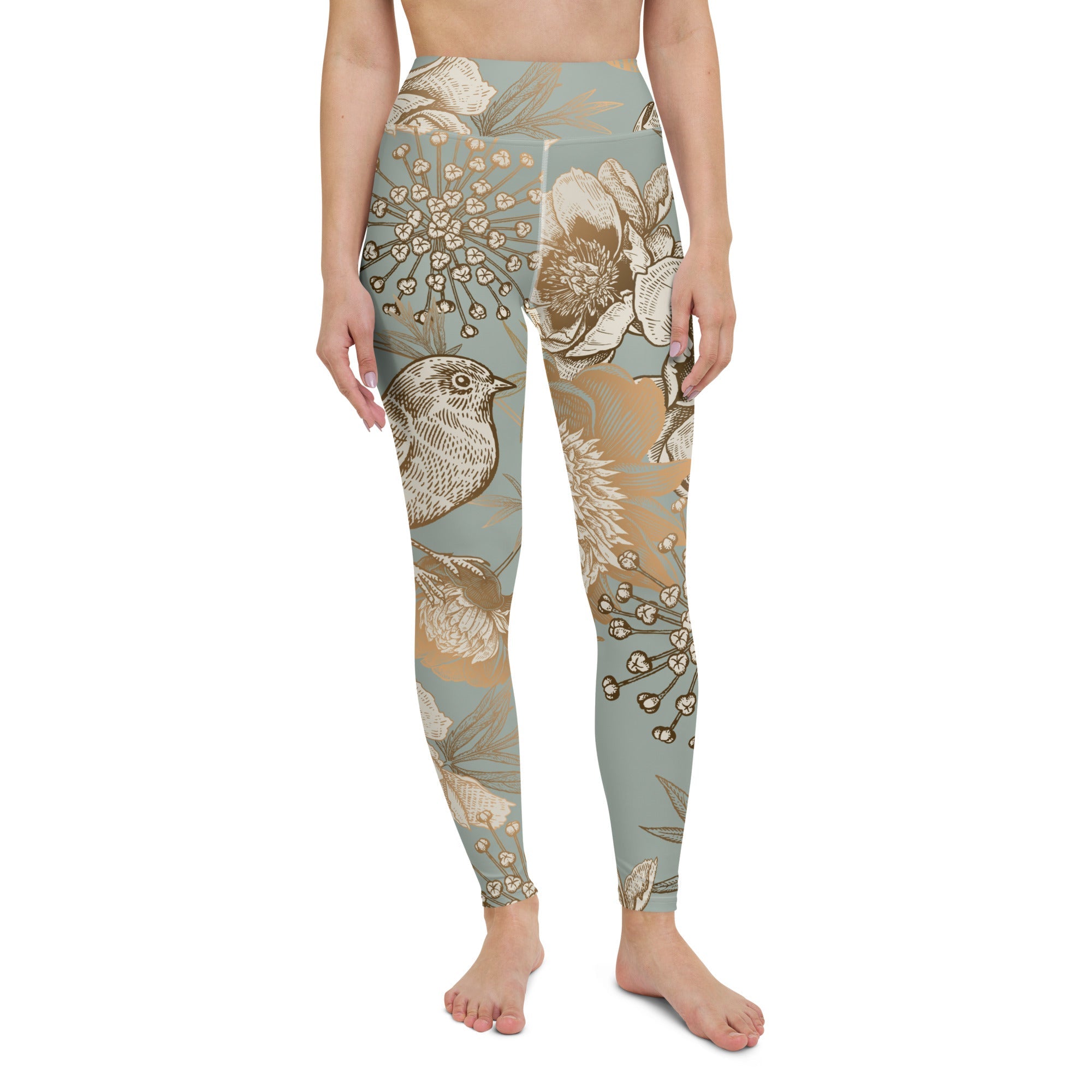 Golden Garden Yoga Leggings