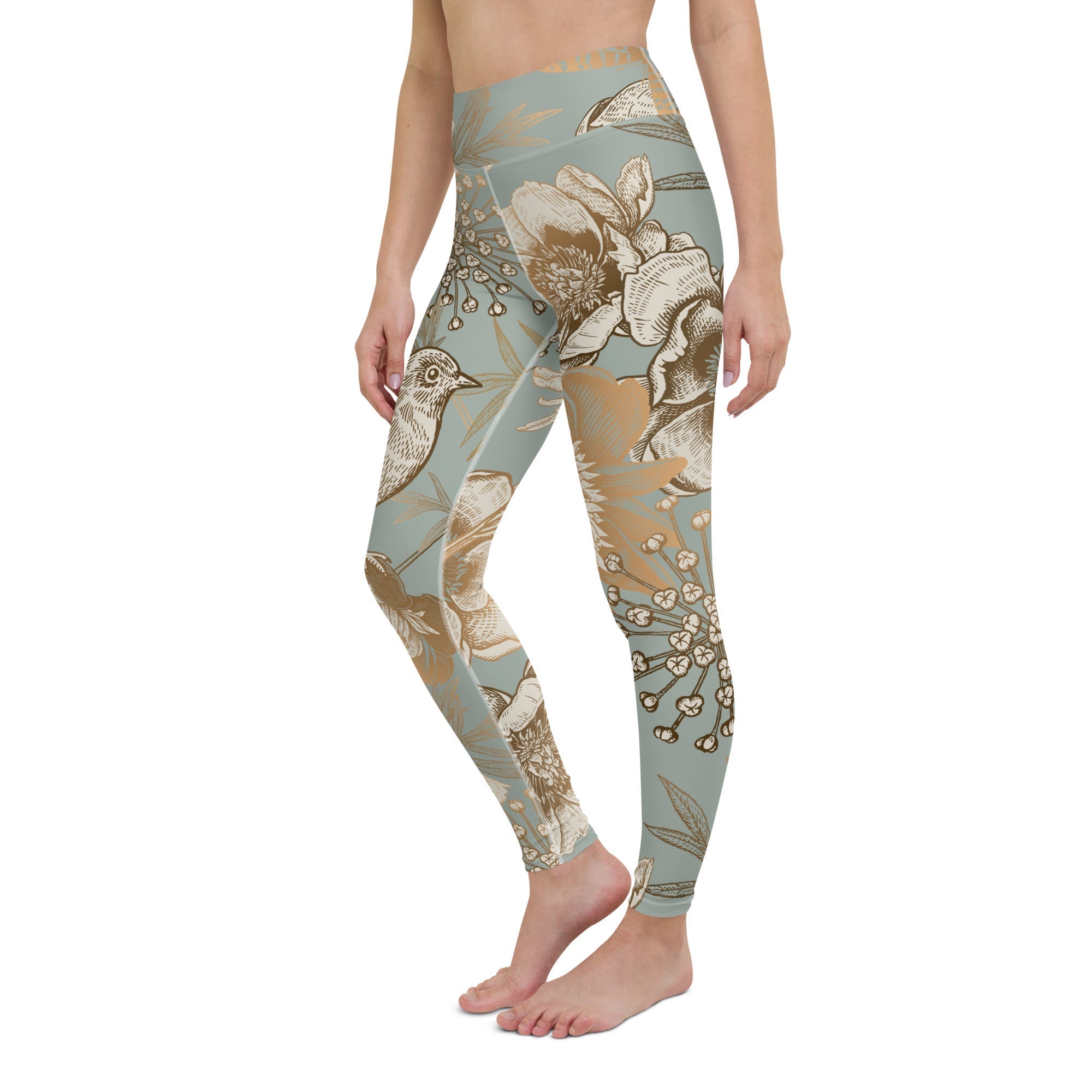 Golden Garden Yoga Leggings