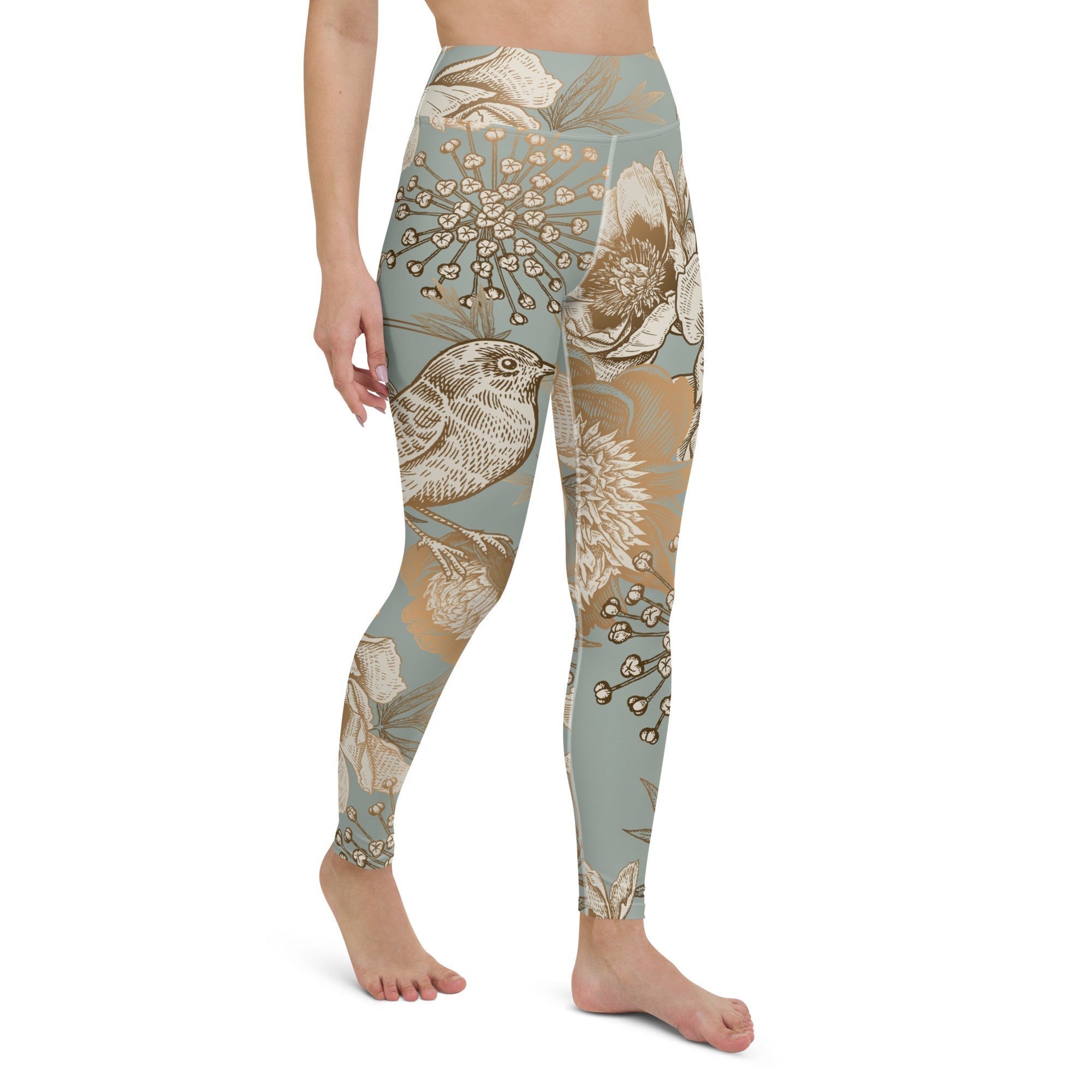 Golden Garden Yoga Leggings