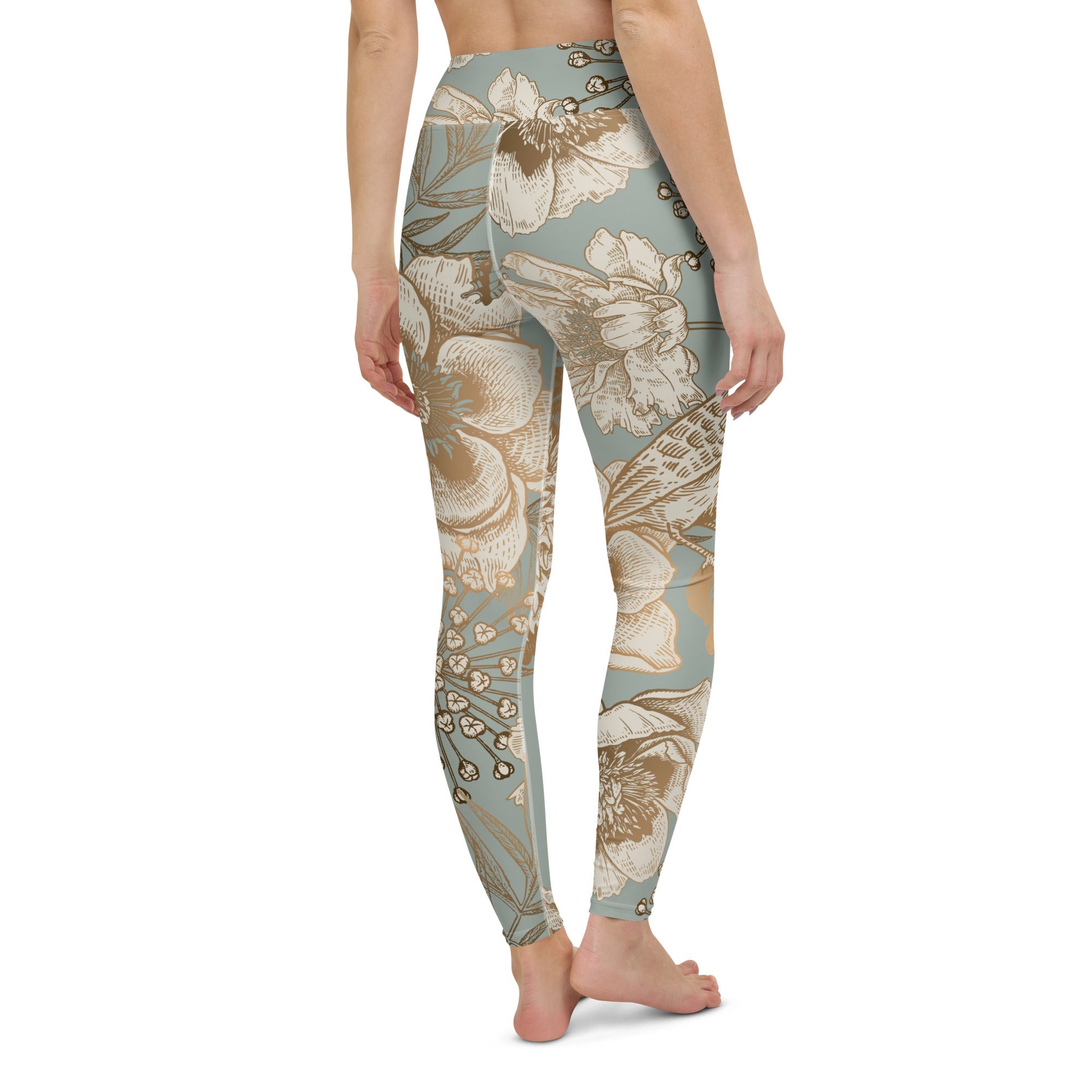 Golden Garden Yoga Leggings